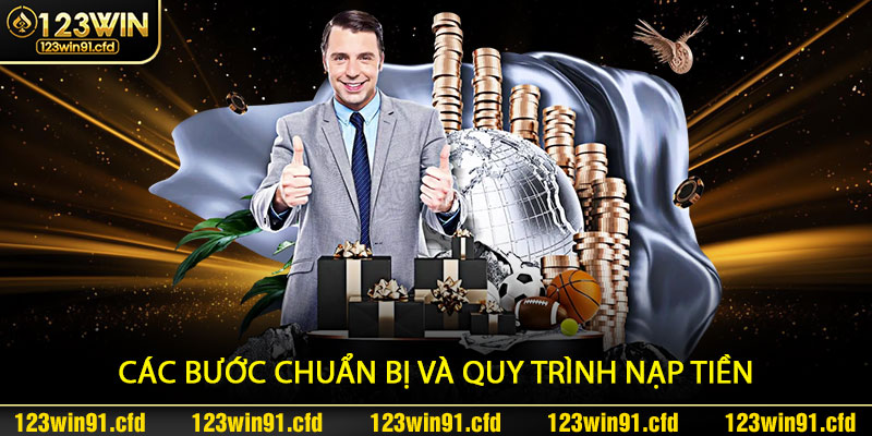 Các bước chuẩn bị và quy trình nạp tiền 123win91, không gián đoạn